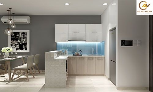 Bảng giá thi công tủ bếp nhựa phủ Acrylic
