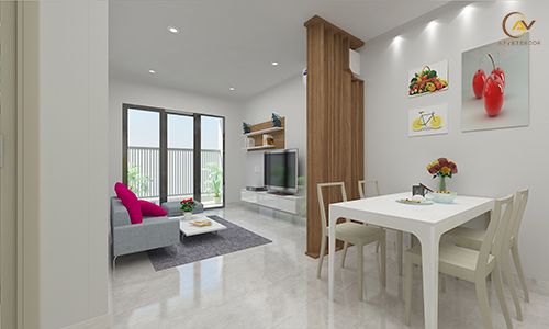 Phòng khách cho chung cư mini