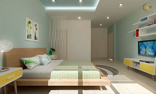 phòng ngủ phong thủy quý hợi