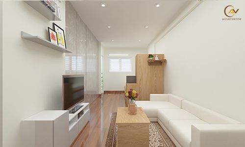 Thiết kế thi công phòng khách chung cư 