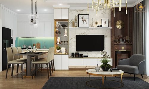 Nội thất phòng khách chung cư đẹp hiện đại
