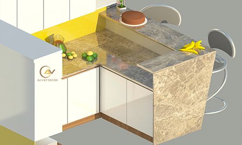 Thiết kế thi công bếp chung cư