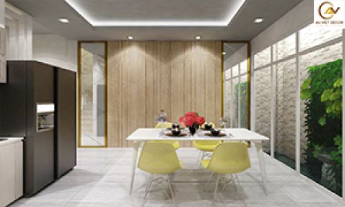 Tủ bếp Acrylic hiện đại AV03