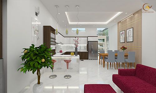 Phòng bếp nhà phố
