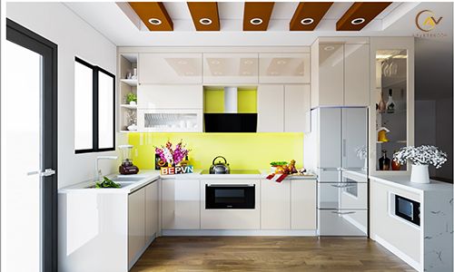 Thi công bếp cho nhà ống av30