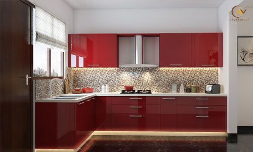 tủ bếp acrylic av14
