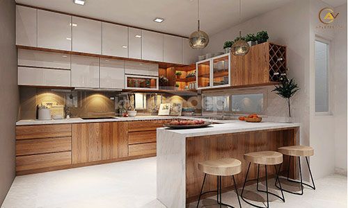 Tủ bếp hiện đại AV21-1