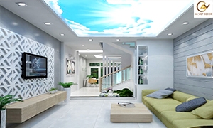 Thiết kế thi công phòng khách đẹp sang trọng cho nhà phố