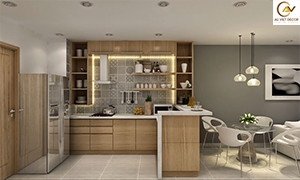 Tủ bếp Laminate đẹp giá rẻ