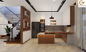 Tủ Bếp Âu Việt AV34