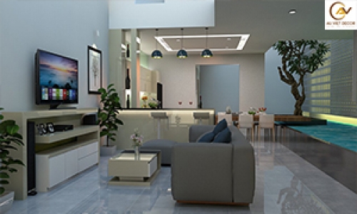 Tủ trang trí trong phòng khách