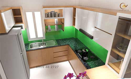 Tủ Bếp Âu Việt AV33