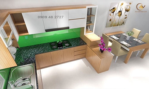 Tủ Bếp Âu Việt AV33