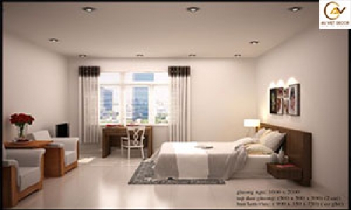 Nội thất phòng ngủ gỗ công nghiệp