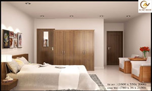 Nội thất phòng ngủ gỗ công nghiệp