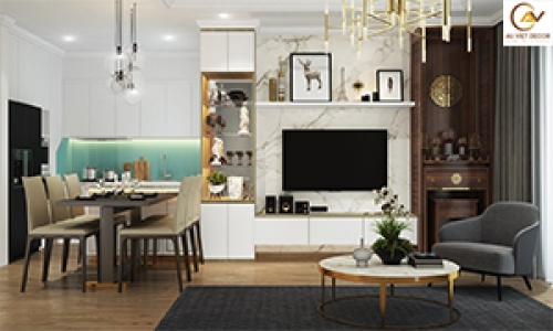Thiết kế nội thất phòng khách chung cư